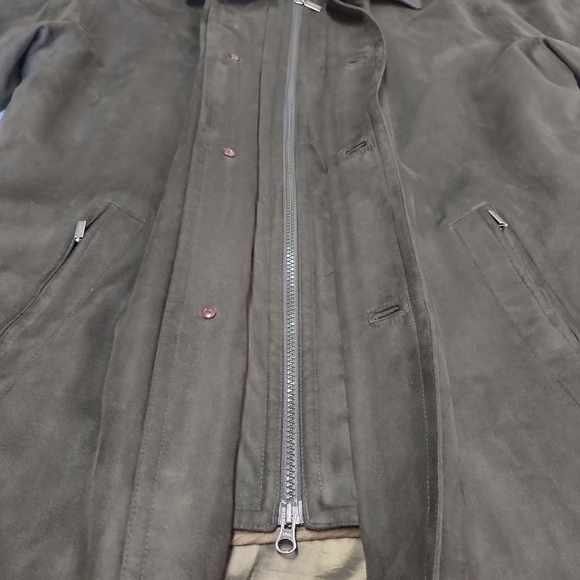 Turnbury Microsuede Anorak Men's Removable Liner Leather Collar Jacket Coat Sz M - Picture 10 of 13